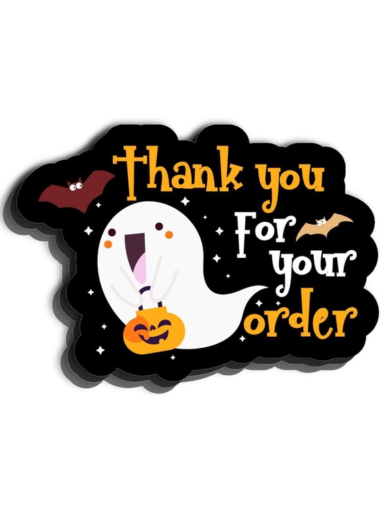Other - NEW! 👻 50 Thank you for your order Ghost 1.5 inch Stickers